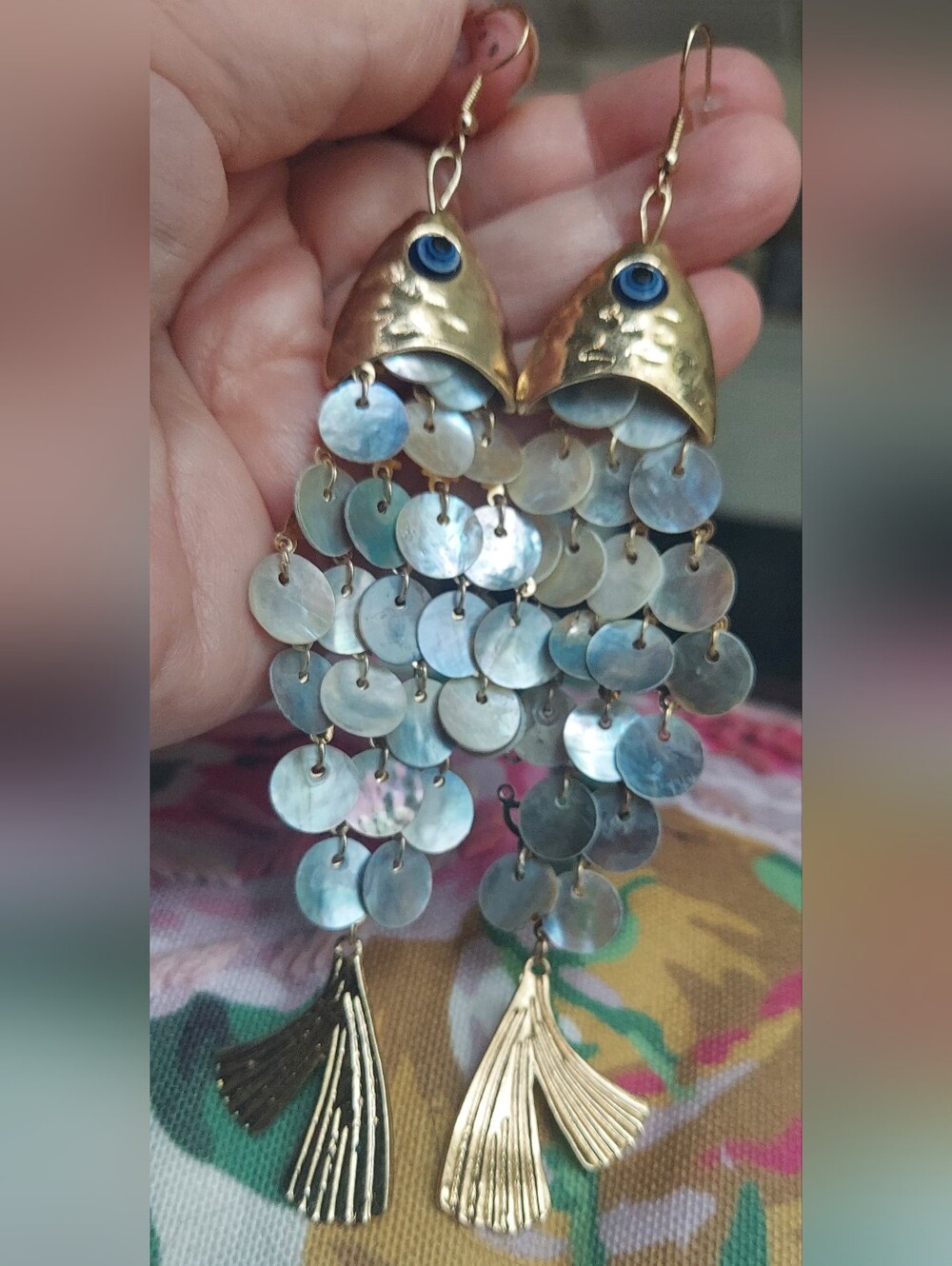 🌹.NWT Perla Fish Goddess  Earrings